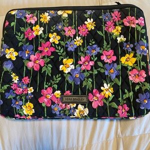 Vera Bradley Laptop Case Sleeve Black Floral